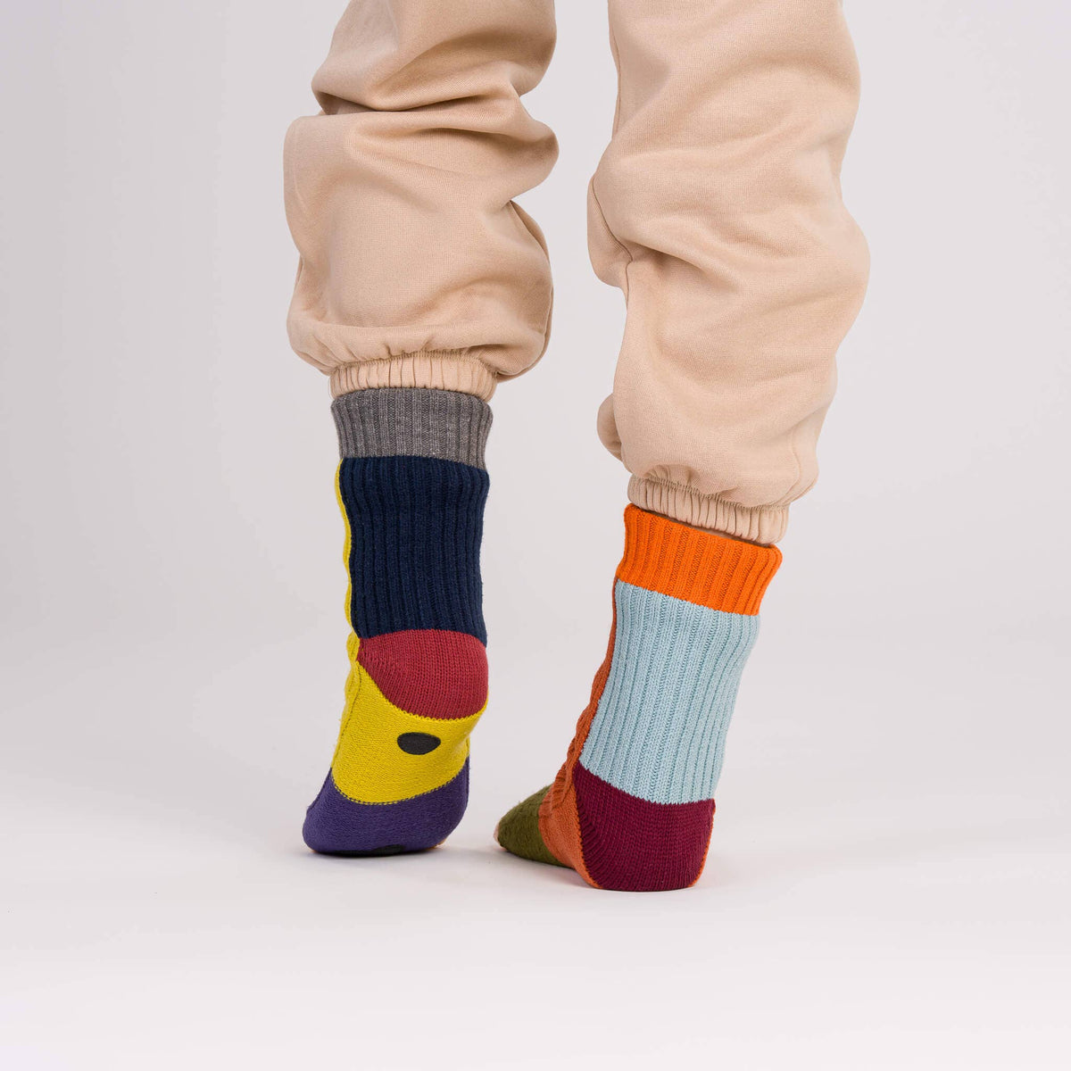 Mismatch House Socks: Desert / S/M - W 6-9<br>M 5-7.5