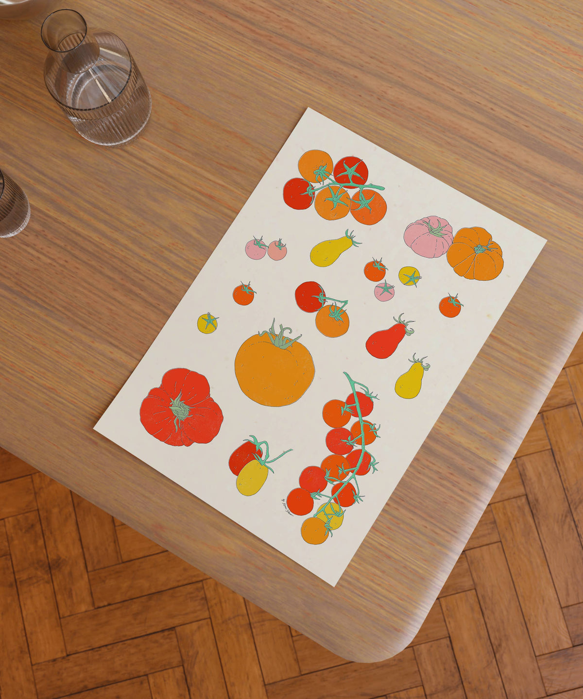 Just Tomatoes Art Print: 8" x 10"