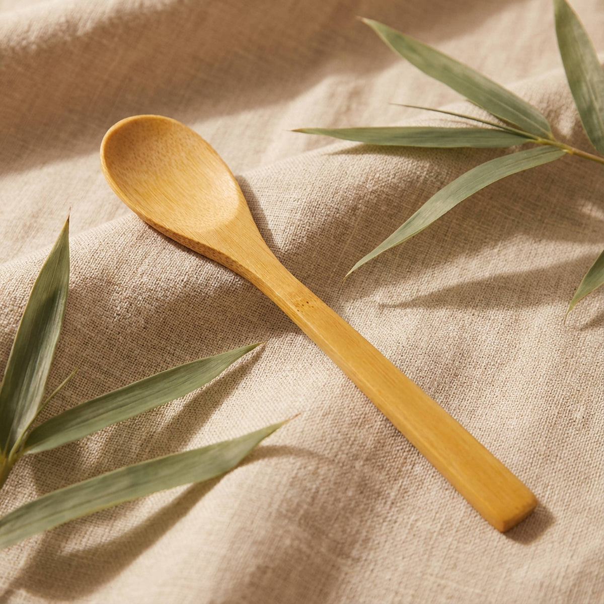 Individual Bamboo Utensil | Spoon, Knife, Fork : Spoon