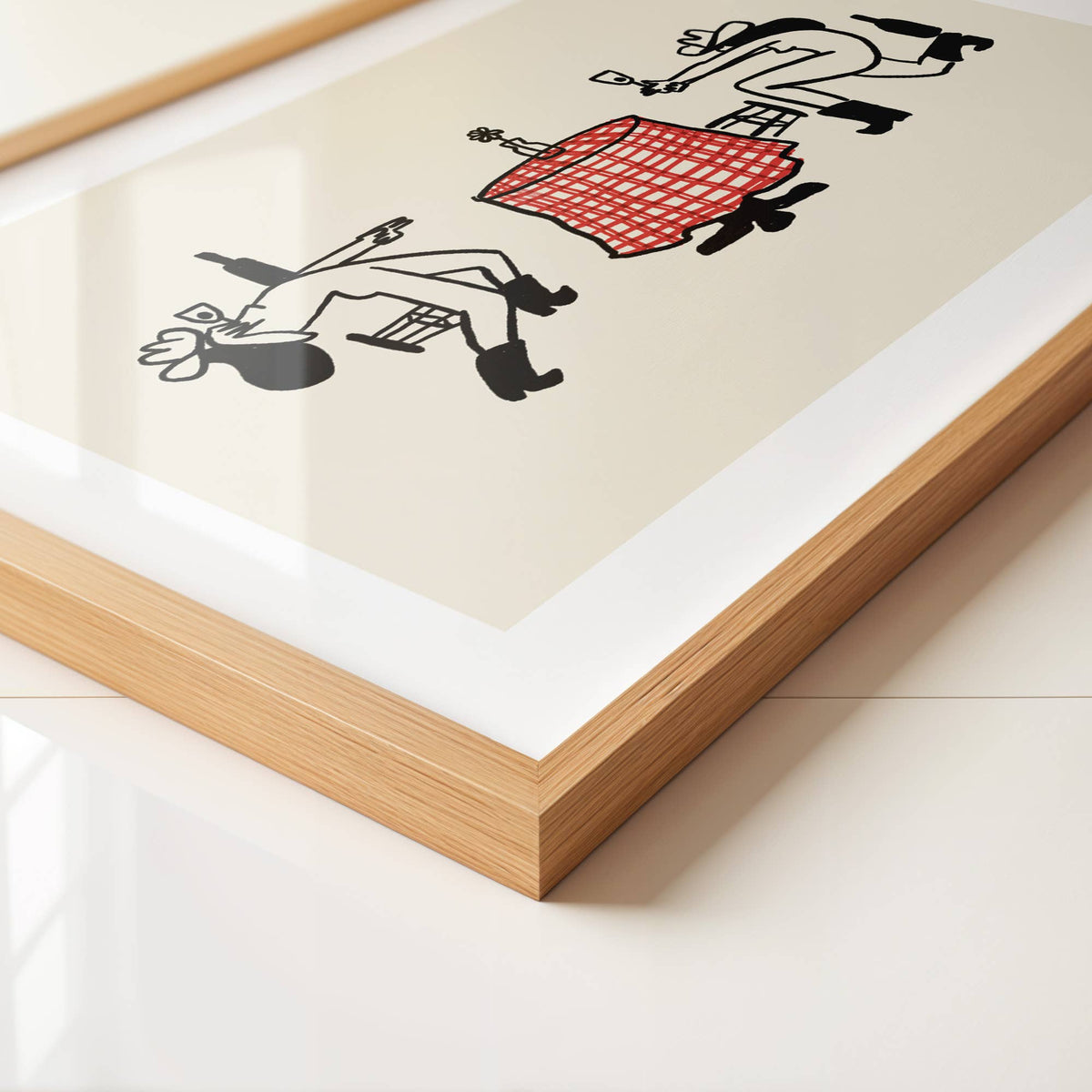 "The Duel" Vintage Western Wall Art: Medium