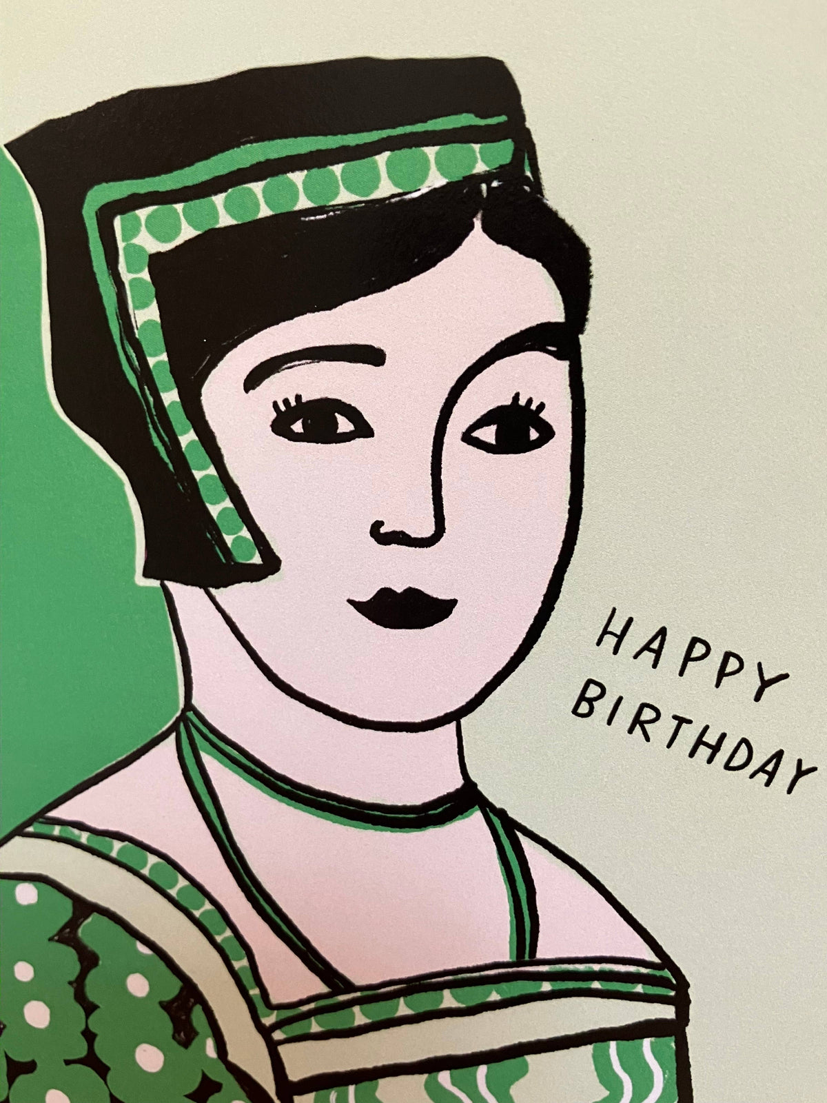 A2 Greeting Card - Tudor Happy Birthday