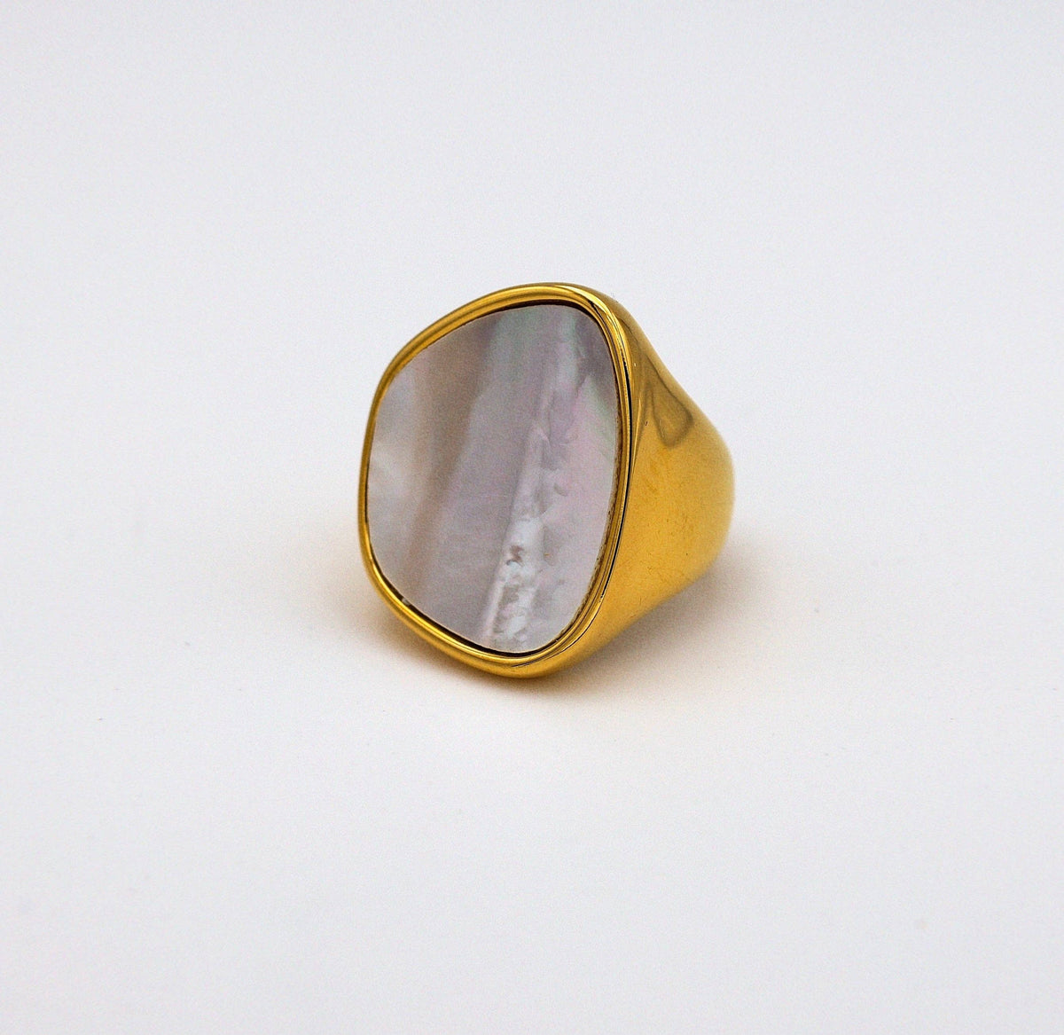 Large Mother of Pearl Statement Ring