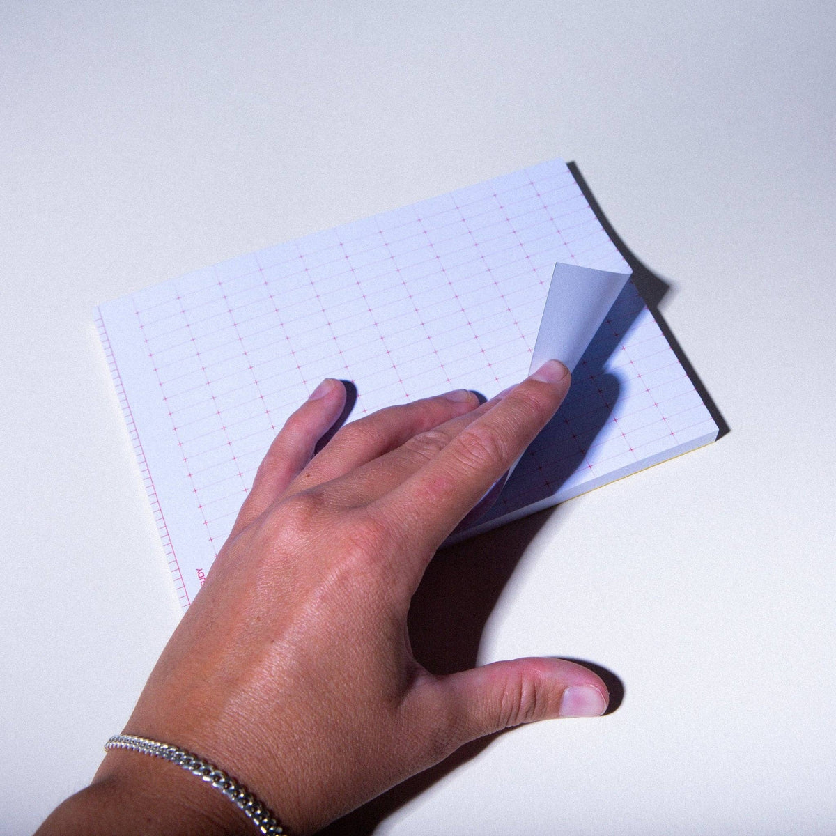 Cross Grid Notepad – Minimal Graph Pad with Color Backing