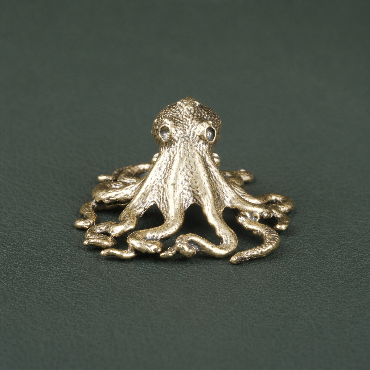 Antique Brass Octopus Figurine Ornament: A1