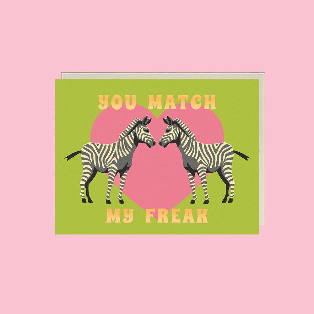 Match My Freak Zebras - Foil Valentine's Day ✿ Love