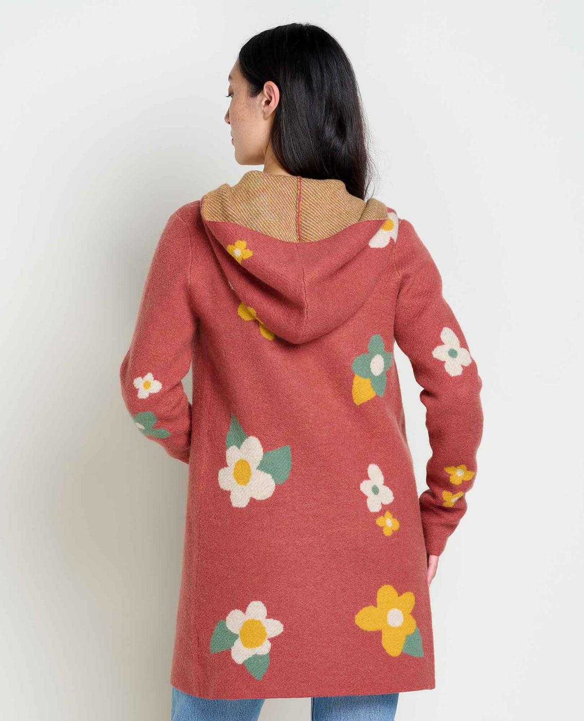 Merino Heartfelt Hoodie (Sundown Flowers)
