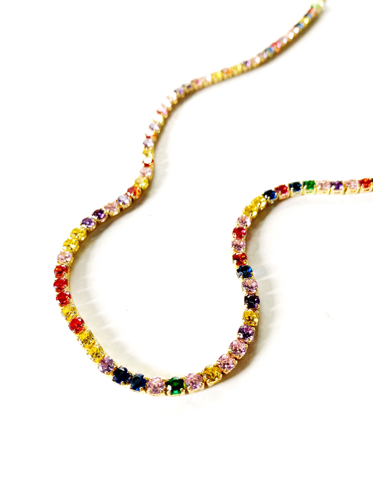 Multicolor Tennis Necklace
