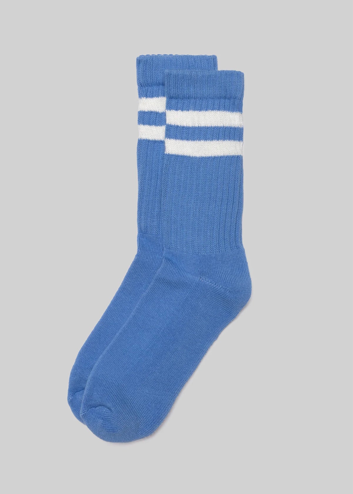 The Retro Double Stripe Crew - Blue