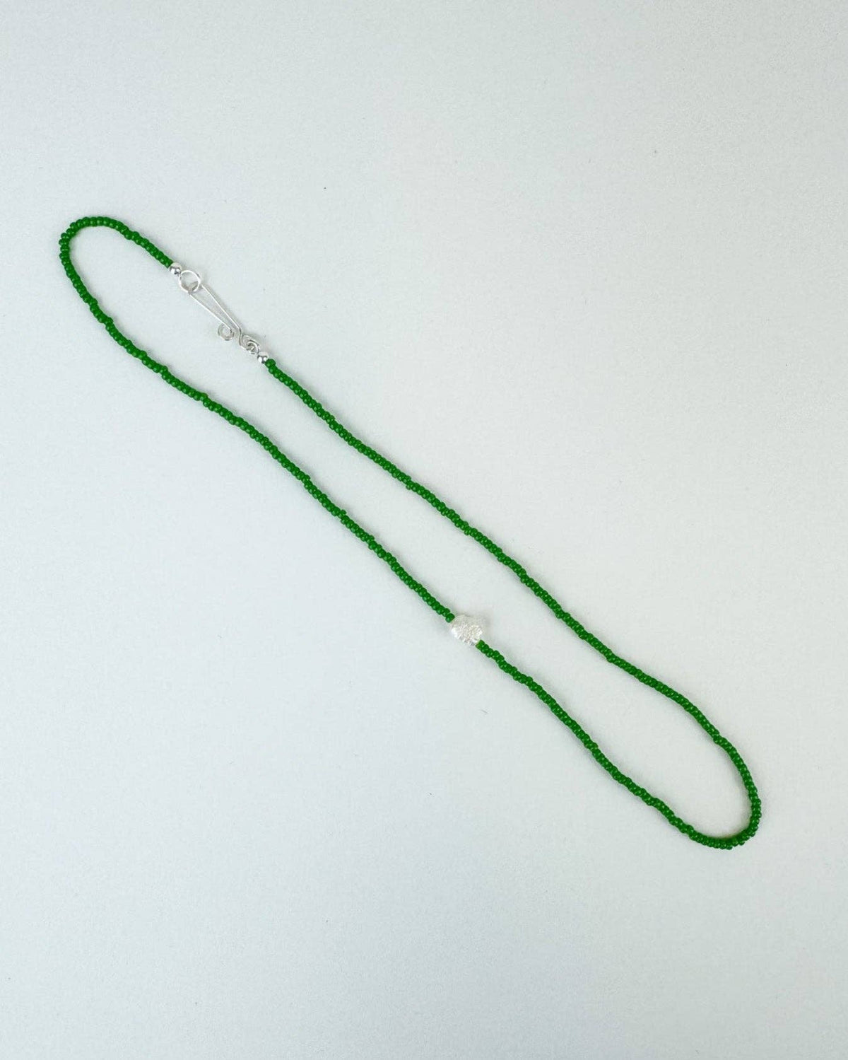 Khadi Necklace Green: Gold-Fill / 17&quot;