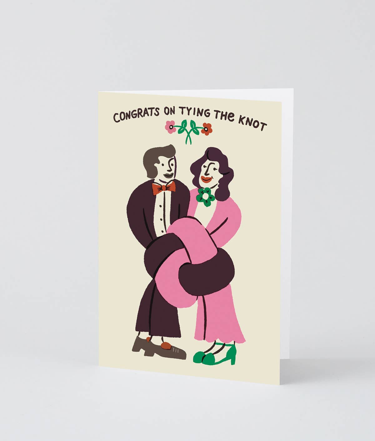 Congrats On Tying The Knot Greetings Card