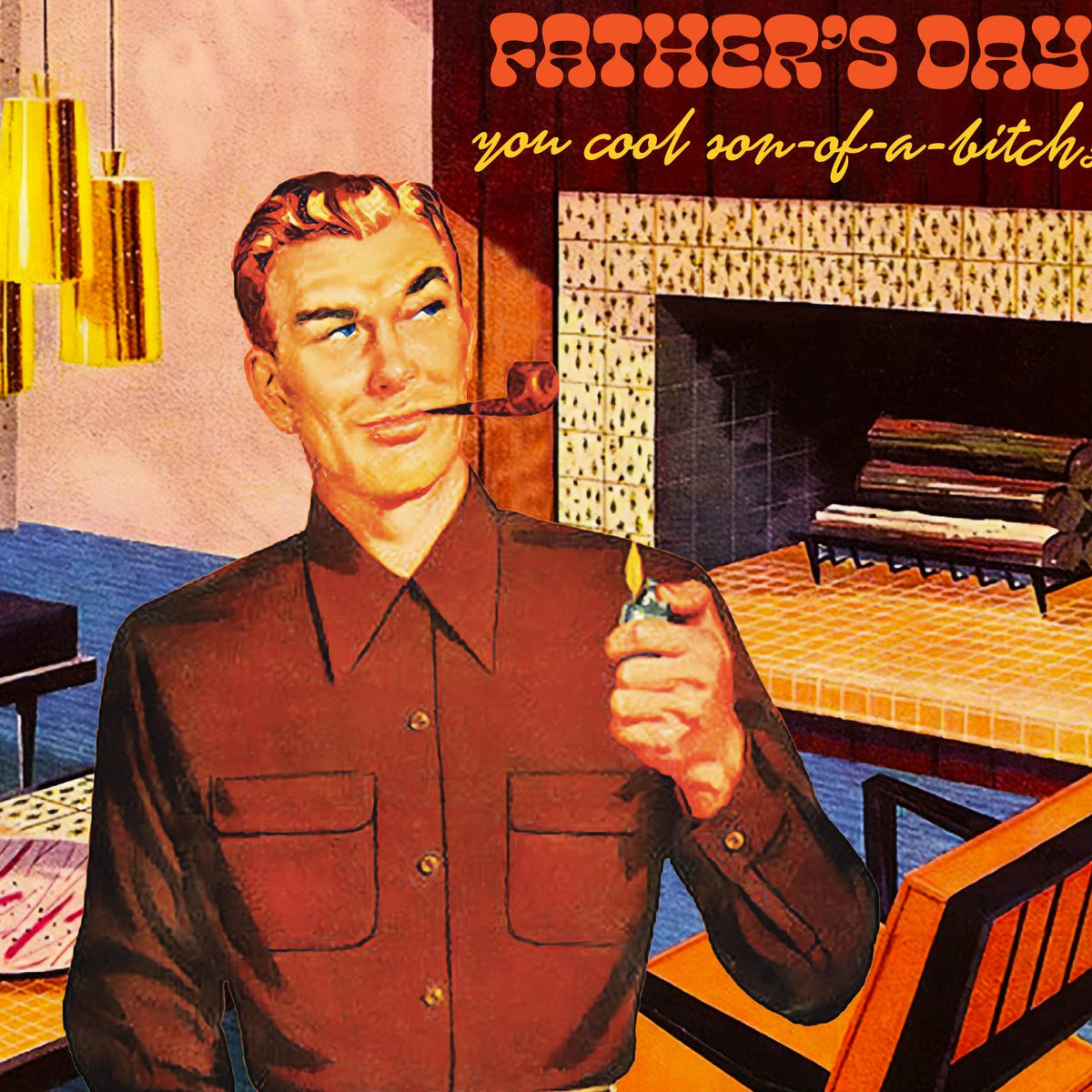 MIDCENTURY DAD father&#39;s day card