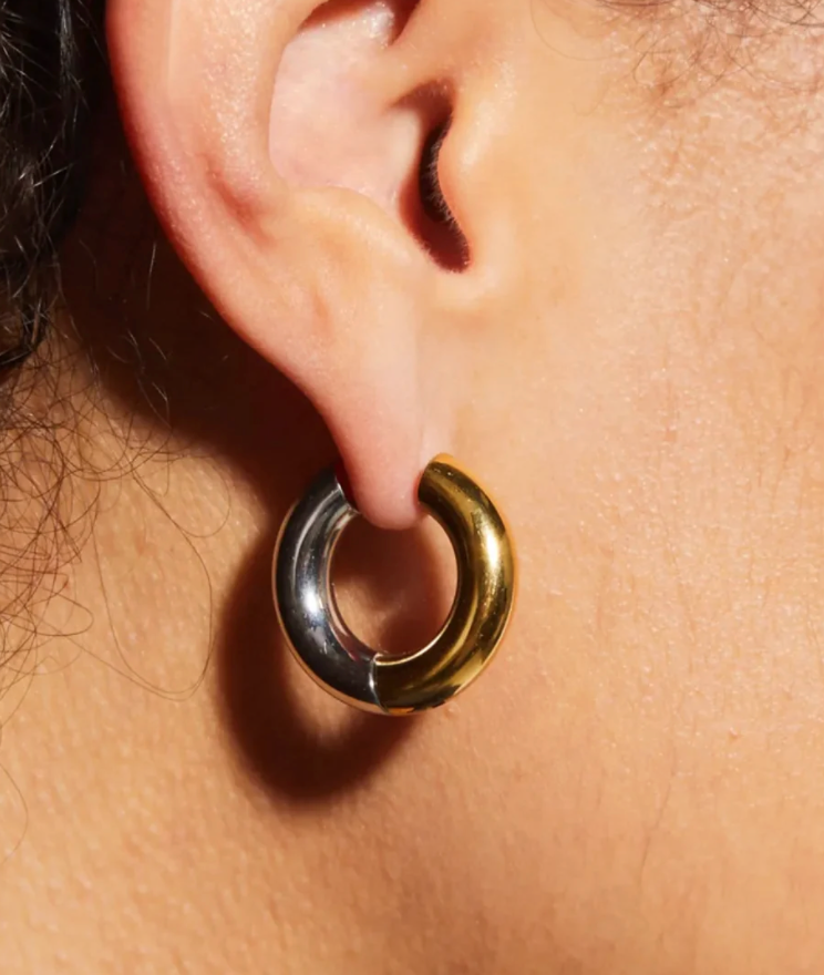 Undecided- Two Tone Earring Pair