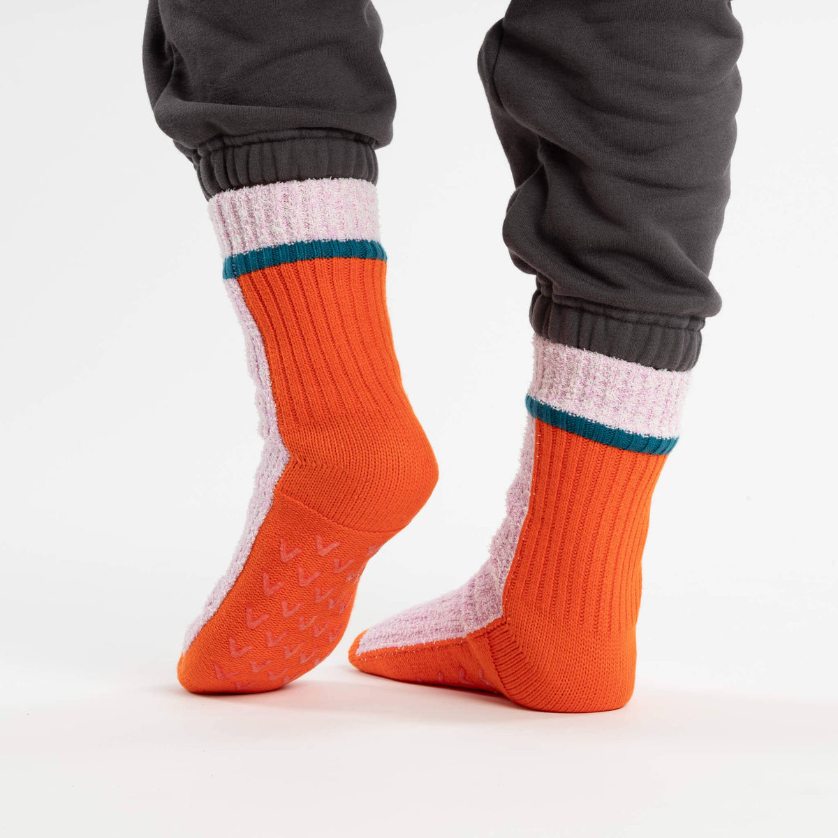 Color Ragg House Socks: Poppy Lilac (S/M)