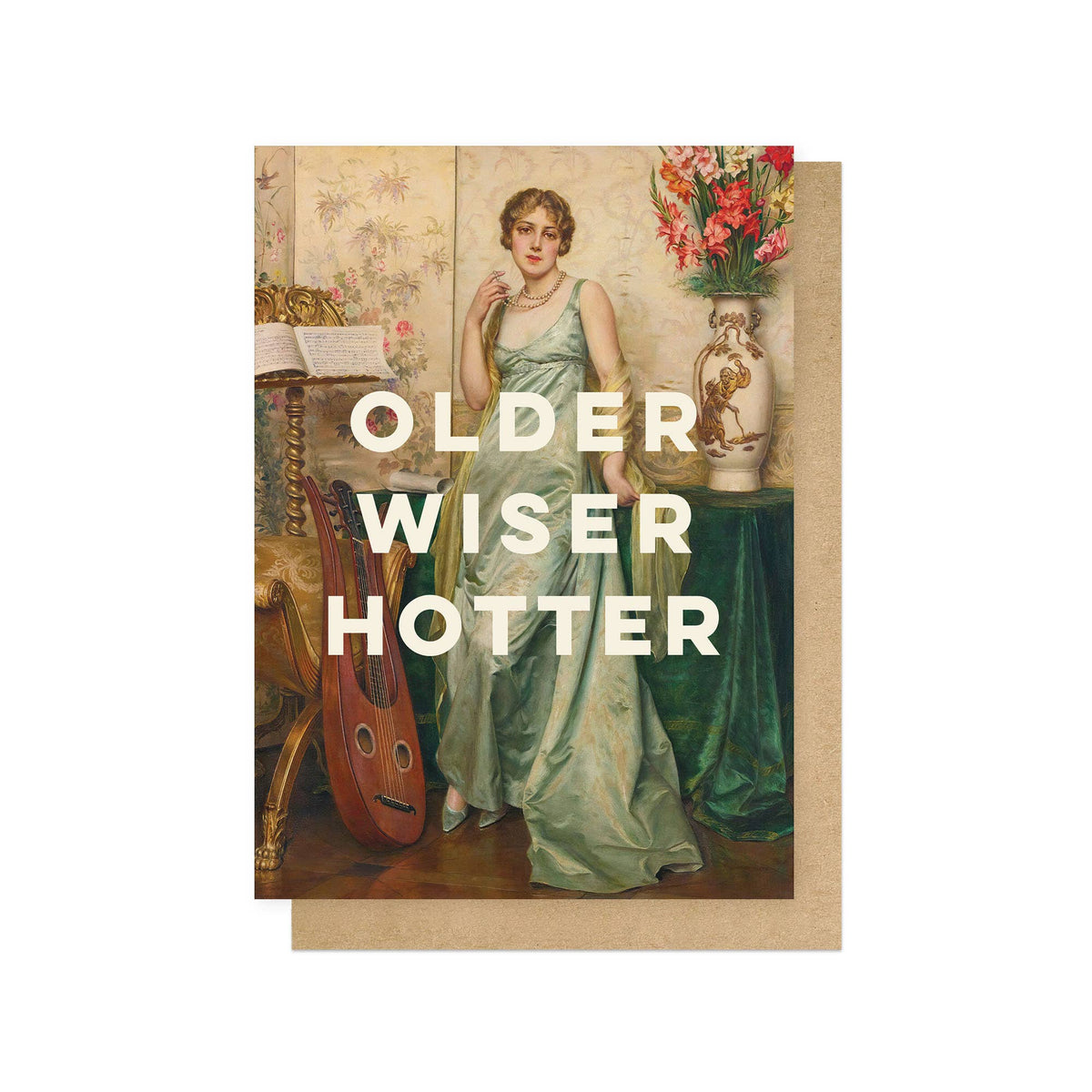 Older Wiser Hotter Greetings Card: Bio-Cello
