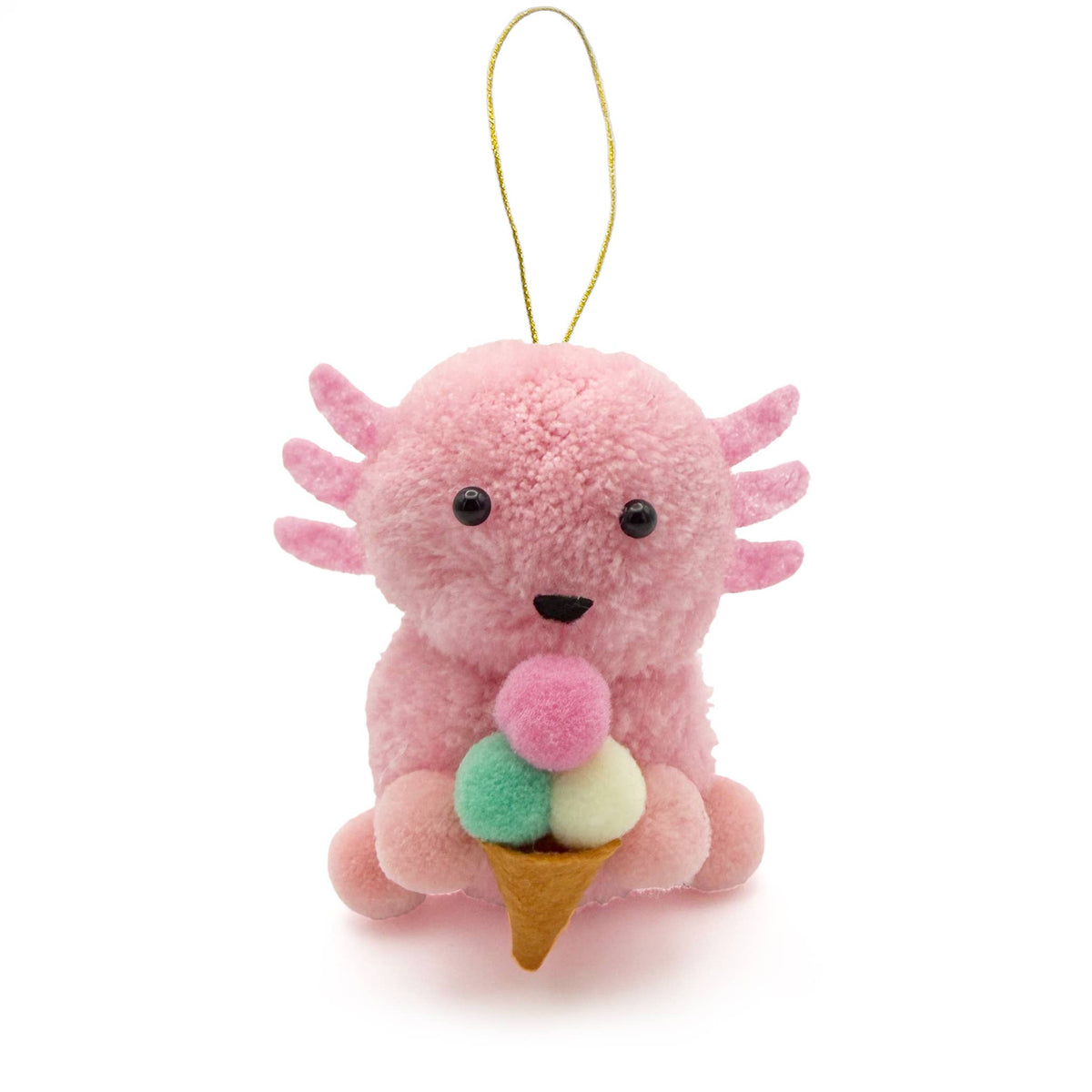 Axolotl Pom Pom Ornament