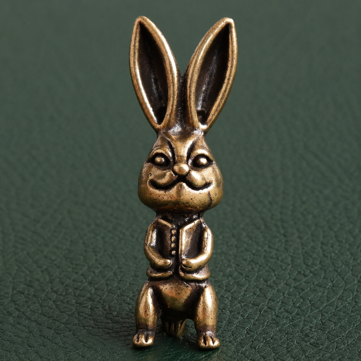 Solid Brass Mr. Rabbit Figurine Ornament: A1