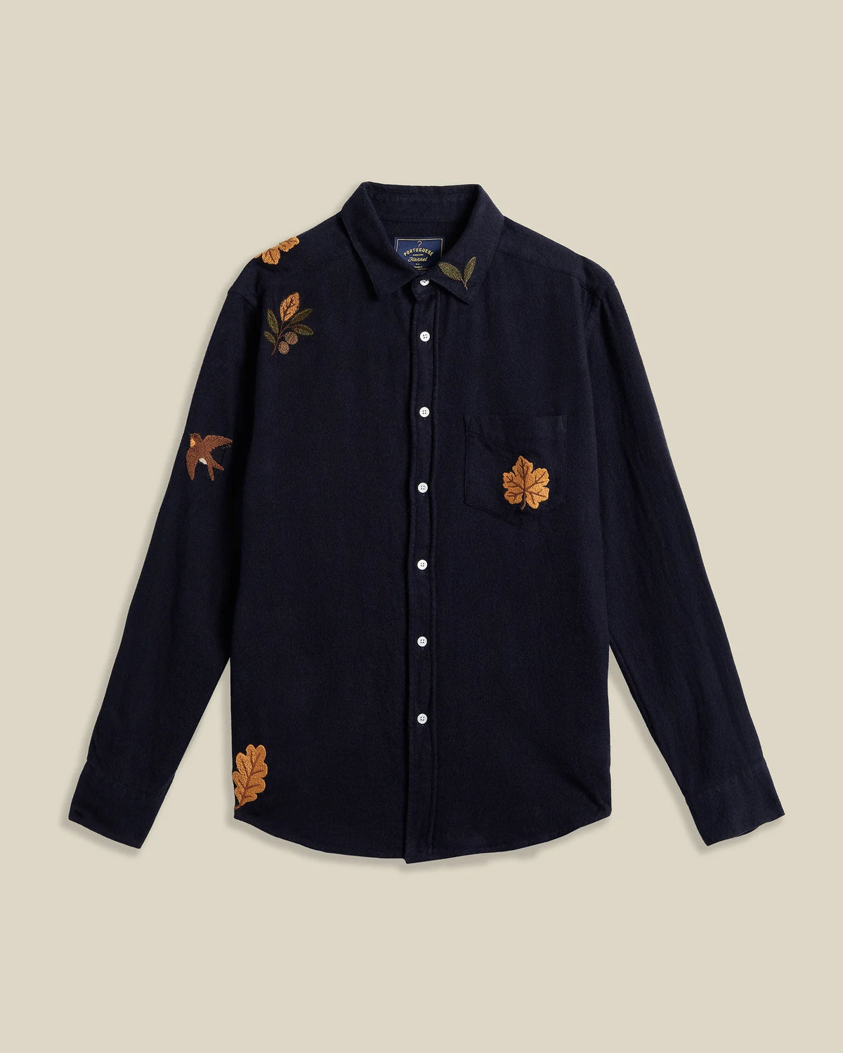 Embroidery Flannel - Navy (F26)