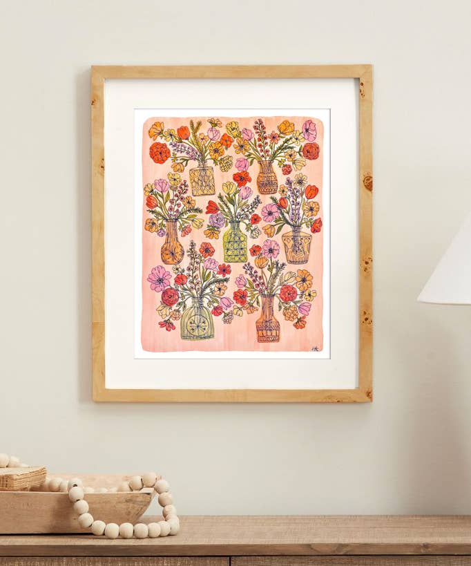 11x14 7 Vases Print