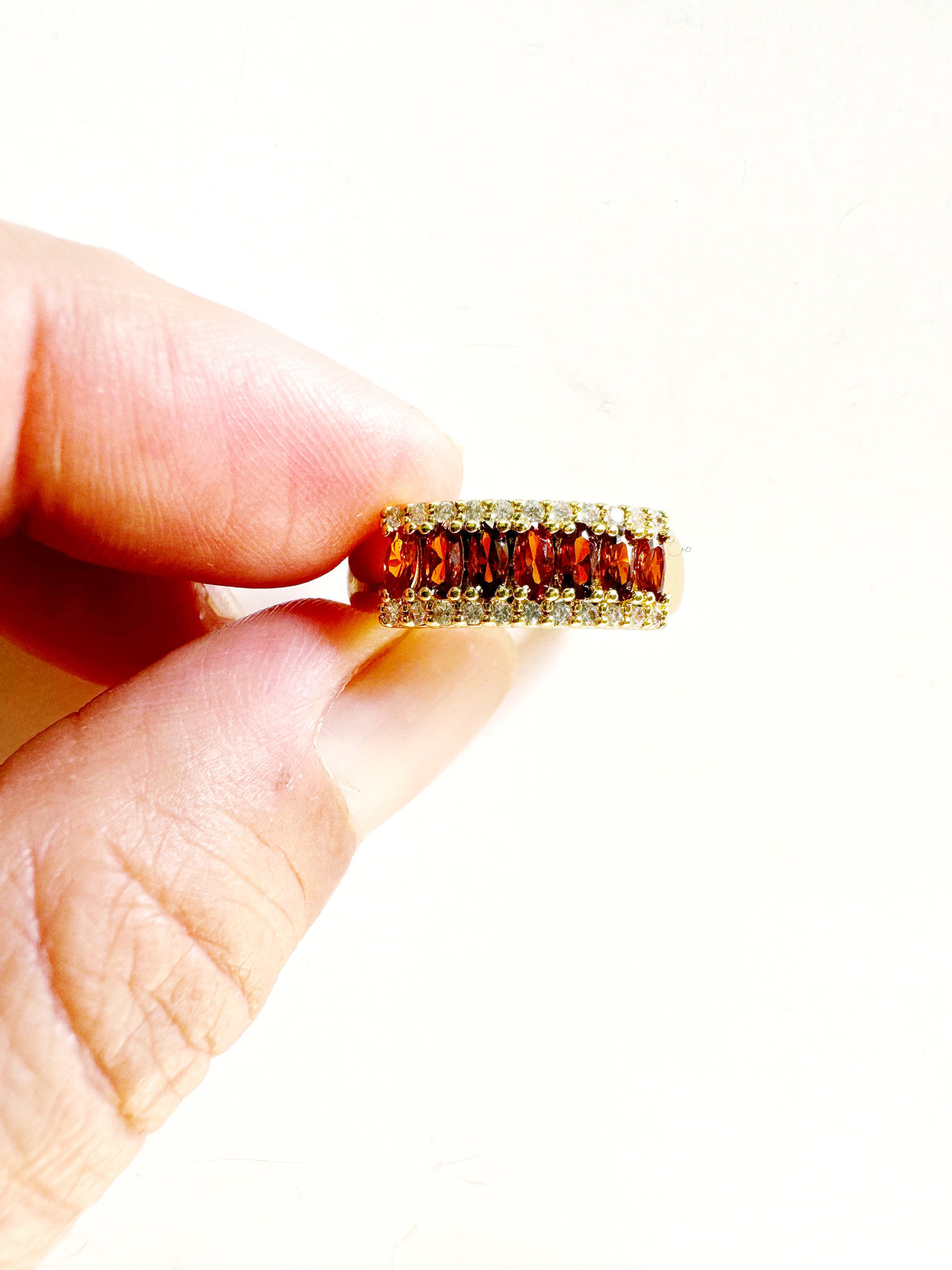 ROCKS RINGS: Gold/Tangerine