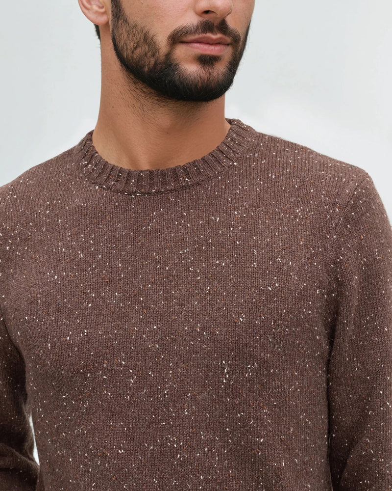 Rambler Fleck Sweater - Cedar Bark Fleck (F26)