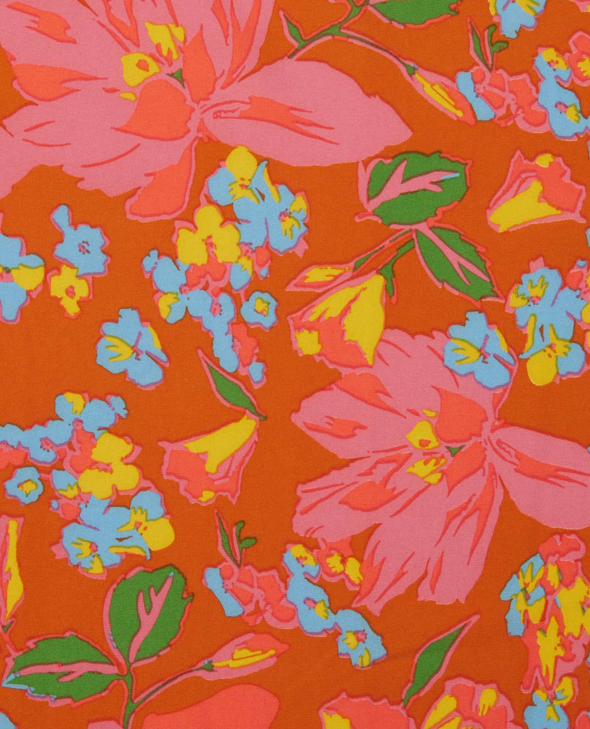 Sunkissed Wide Leg Pant (Perisimmon Tulip Print)