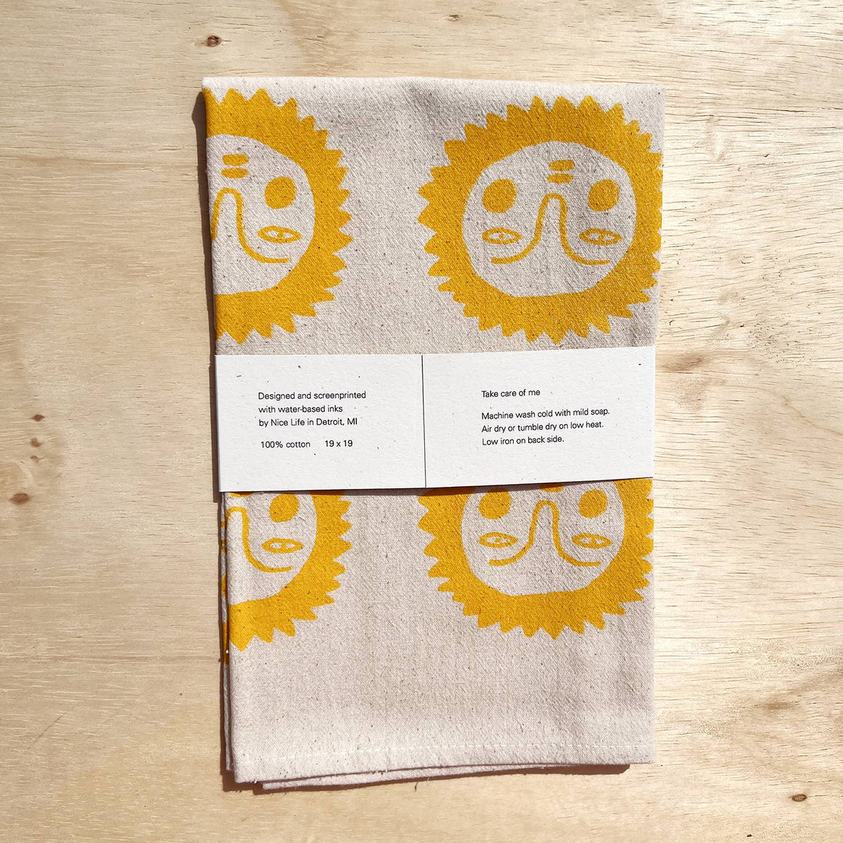 Sun tea towel: Orange