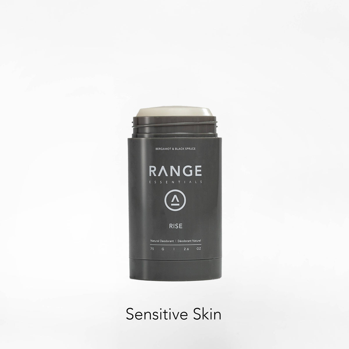 75 G DEODORANT: RISE: Bergamot & Black Spruce