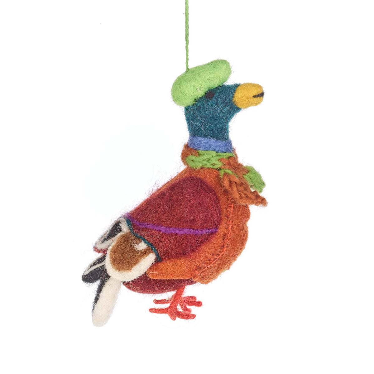 Felt Master Mallard the Duck Ornament