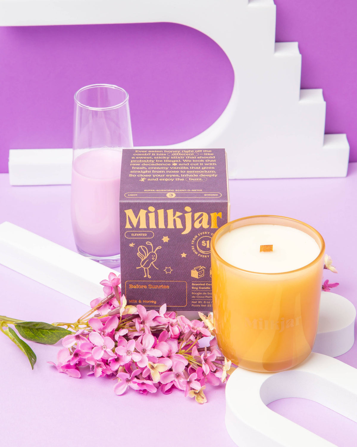 Before Sunrise - Milk &amp; Honey Coconut Soy 8oz Candle