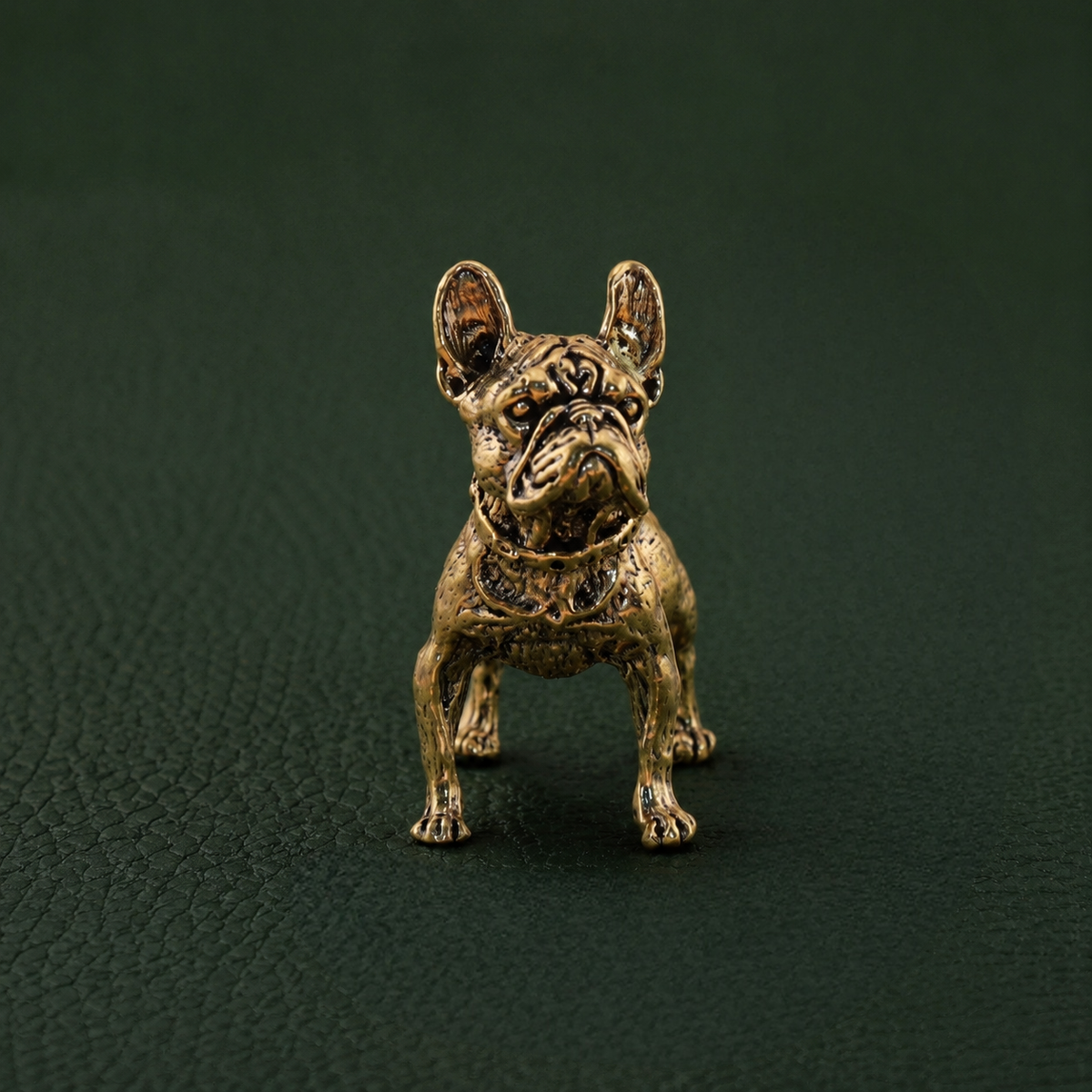 Solid Brass Standing Shar-Pei Figurine Decor: A1