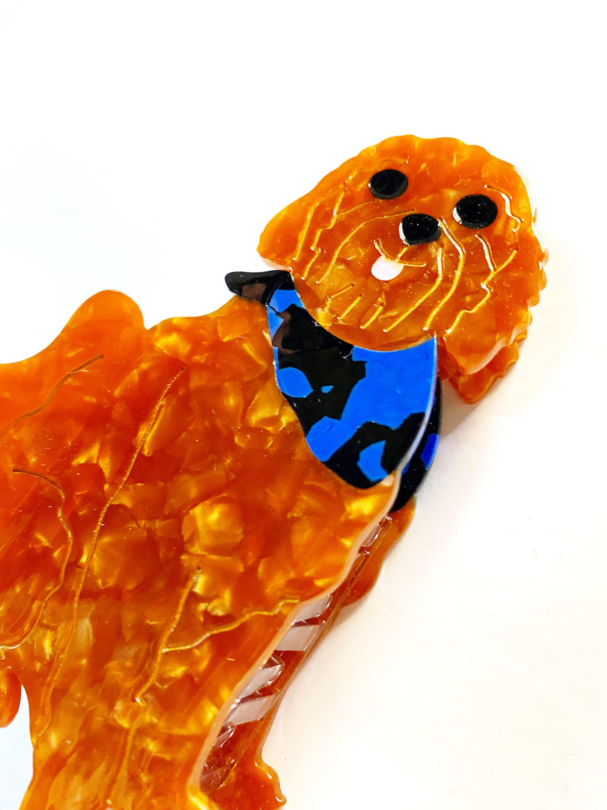 Golden Doodle Dog Claw Hair Clip