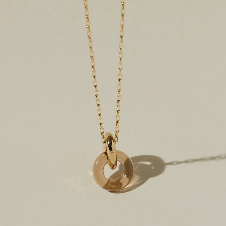 Anna Necklace - Tan: 16&quot;