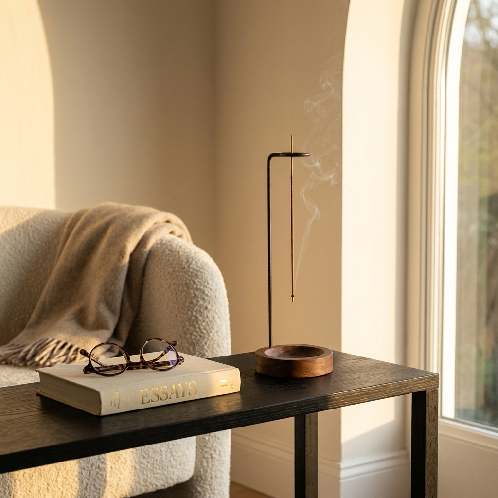 Kanso Suspended Incense Holder: Dark Wood