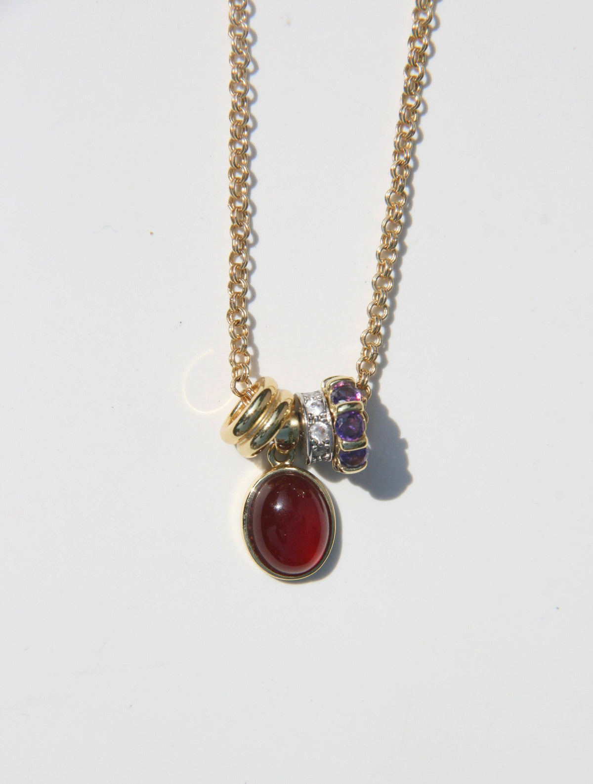 EVA: Carnelian/Amethyst Zircon / 24"