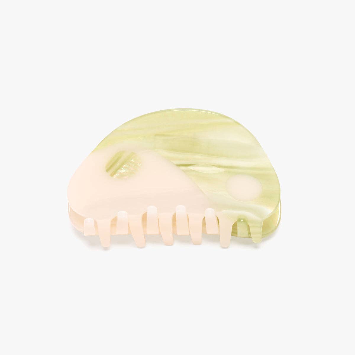 Matcha Yin Yang Green Acetate Hair Claw Clip Accessory