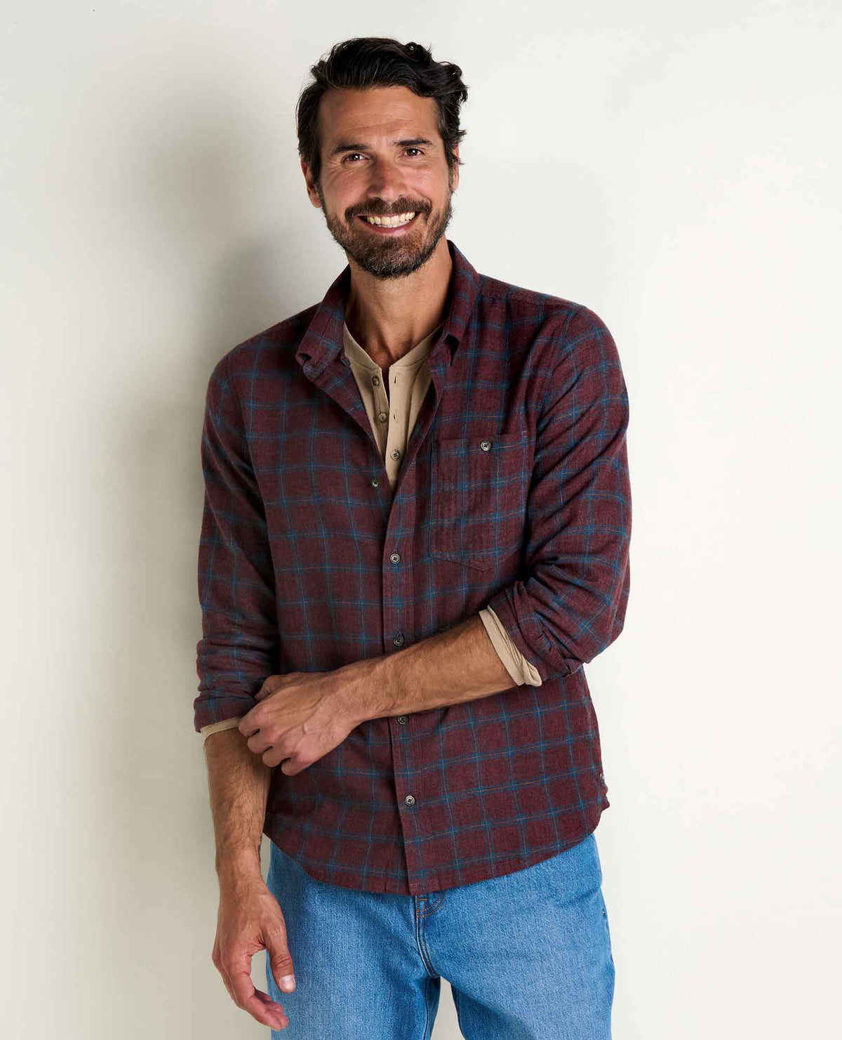 Airsmyth LS Shirt - Malbec Pattern (F26)