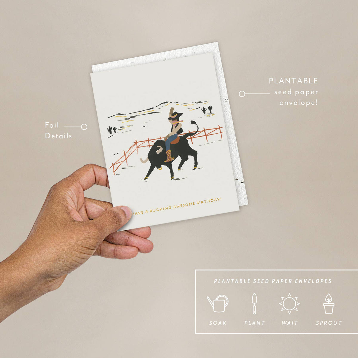 Bucking Awesome - Birthday Card
