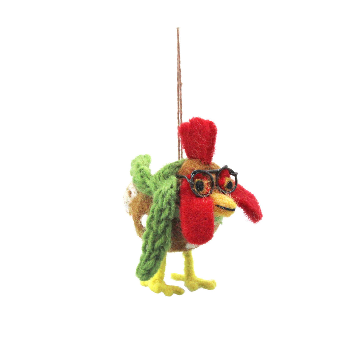 Felt Cornelius the Chicken Ornament