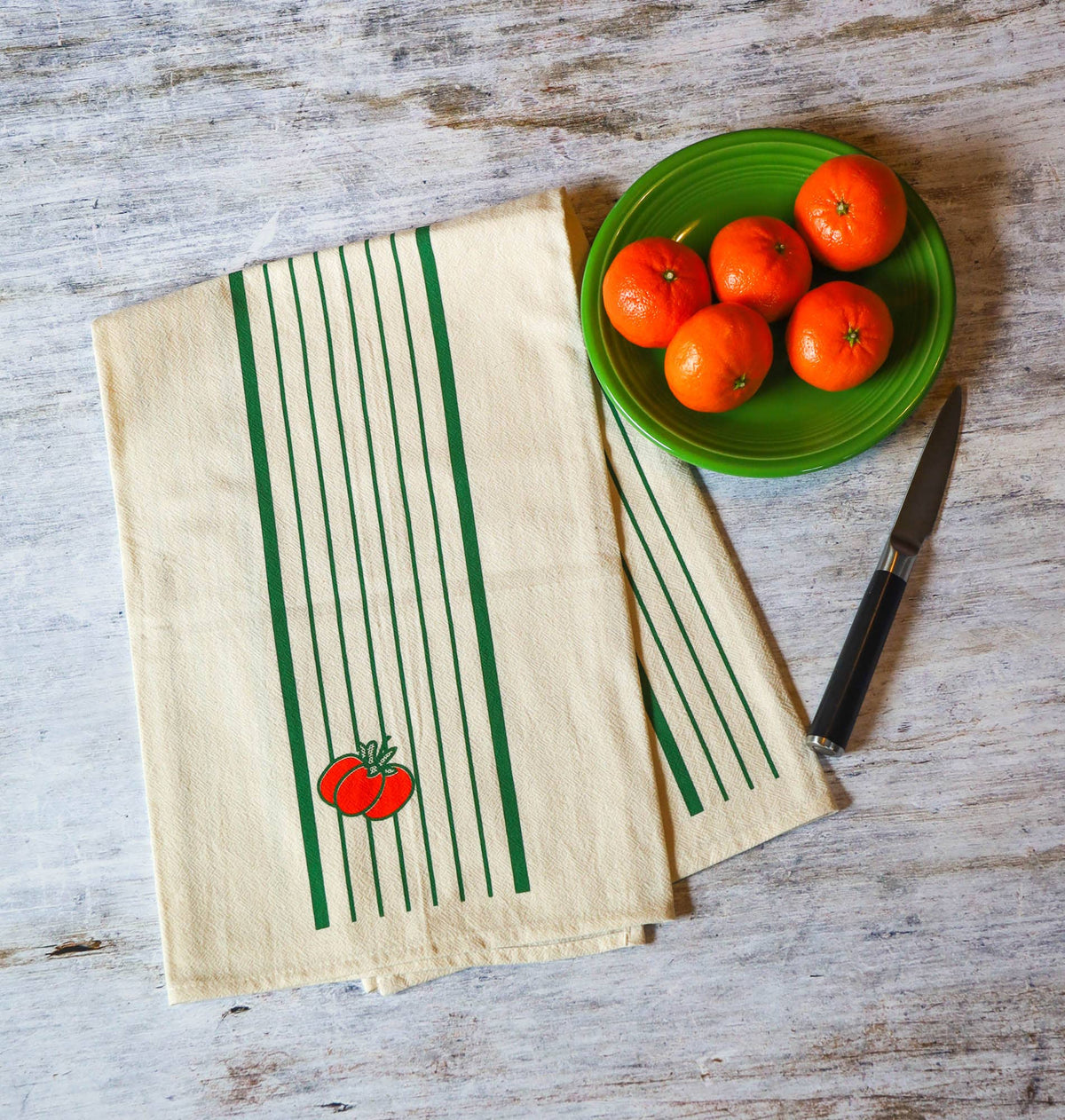 Tomato Harvest - Flour Sack Furoshiki Towel