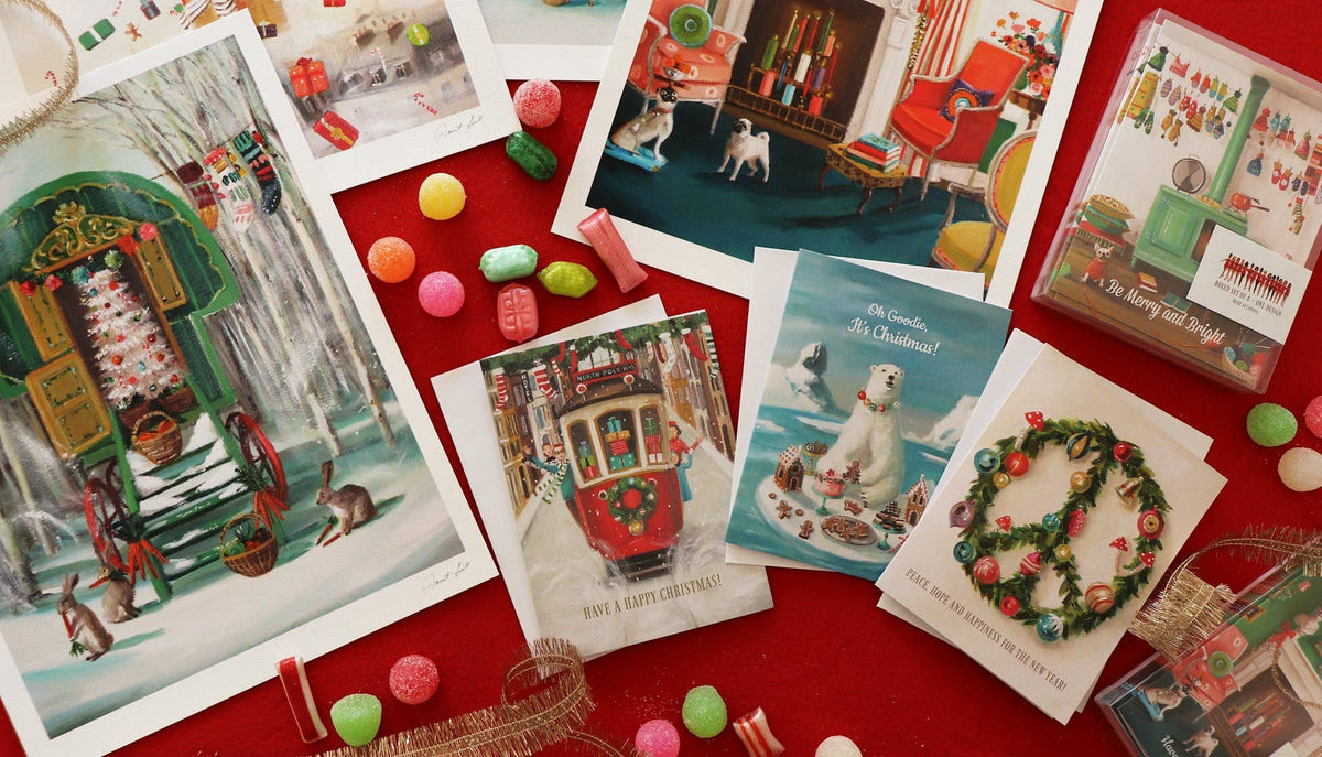 The Northern Christmas Llama Card - Box Set of 8