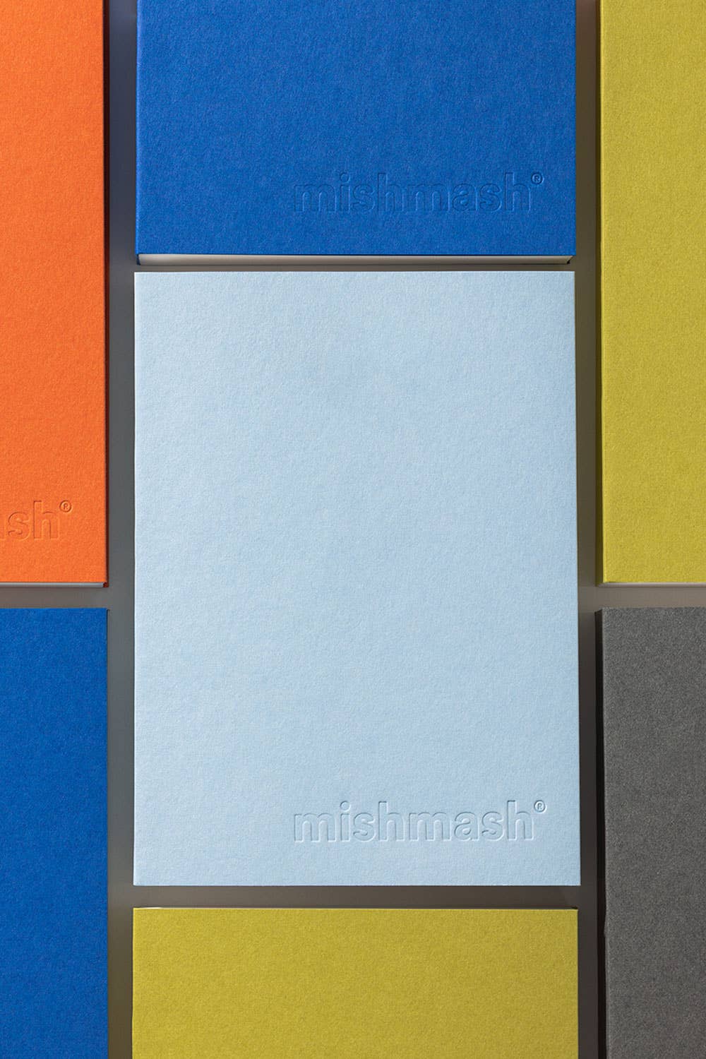 Naked Notebook Multiple Layouts & Colors: Light Blue / Grid / A5