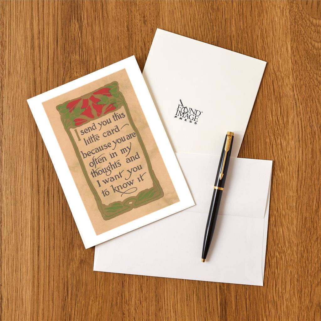 Greeting Card SQ-231 You're in My Thoughts