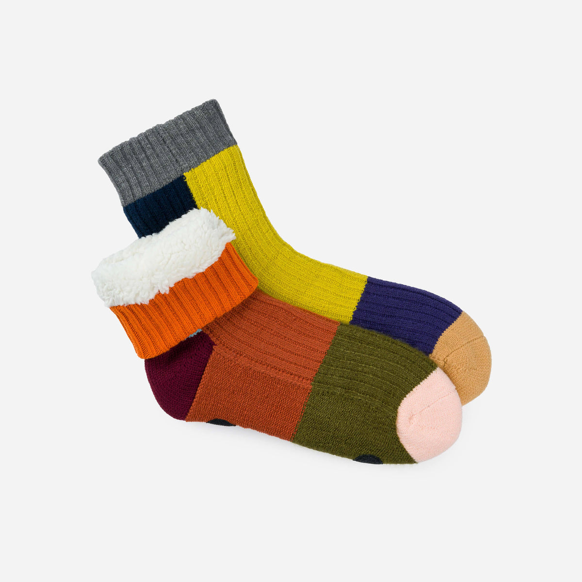 Mismatch House Socks: Desert / S/M - W 6-9<br>M 5-7.5