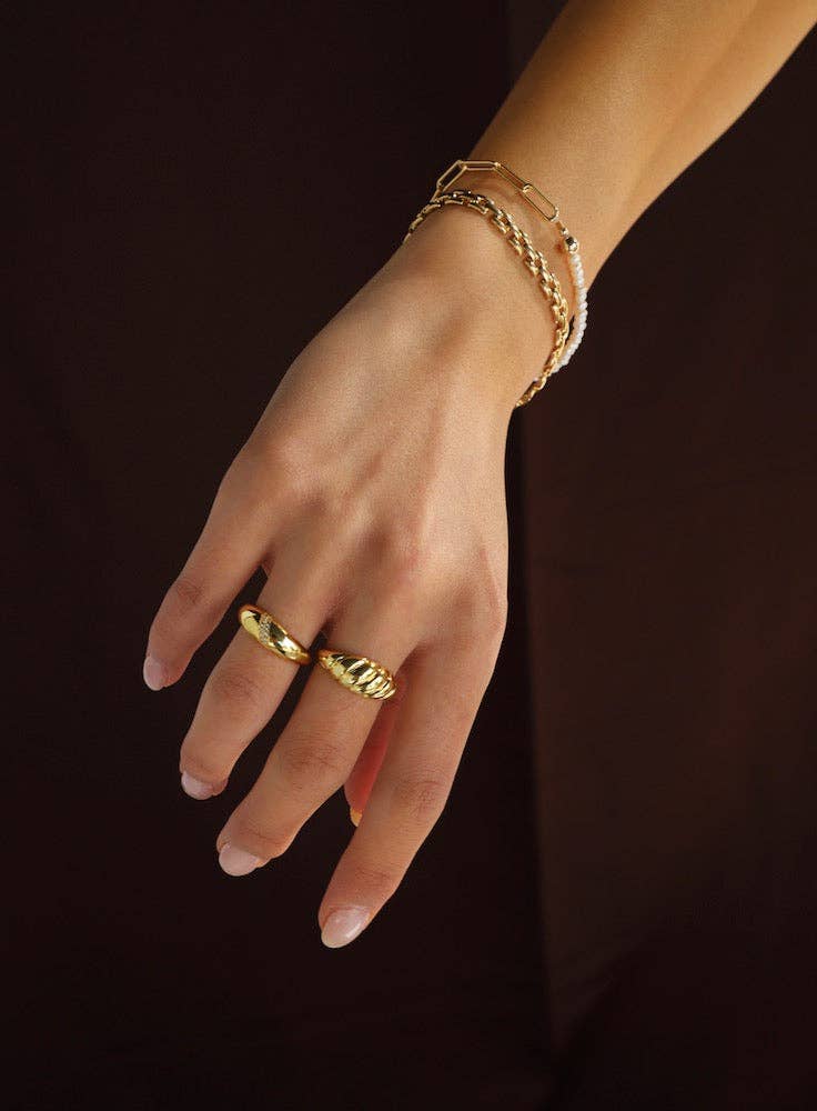 SIENNA CHAIN BRACELET: Yellow Gold / Gold Plated