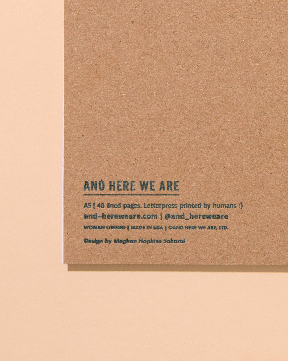 Bows Letterpress Spiral Notebook - Coquette