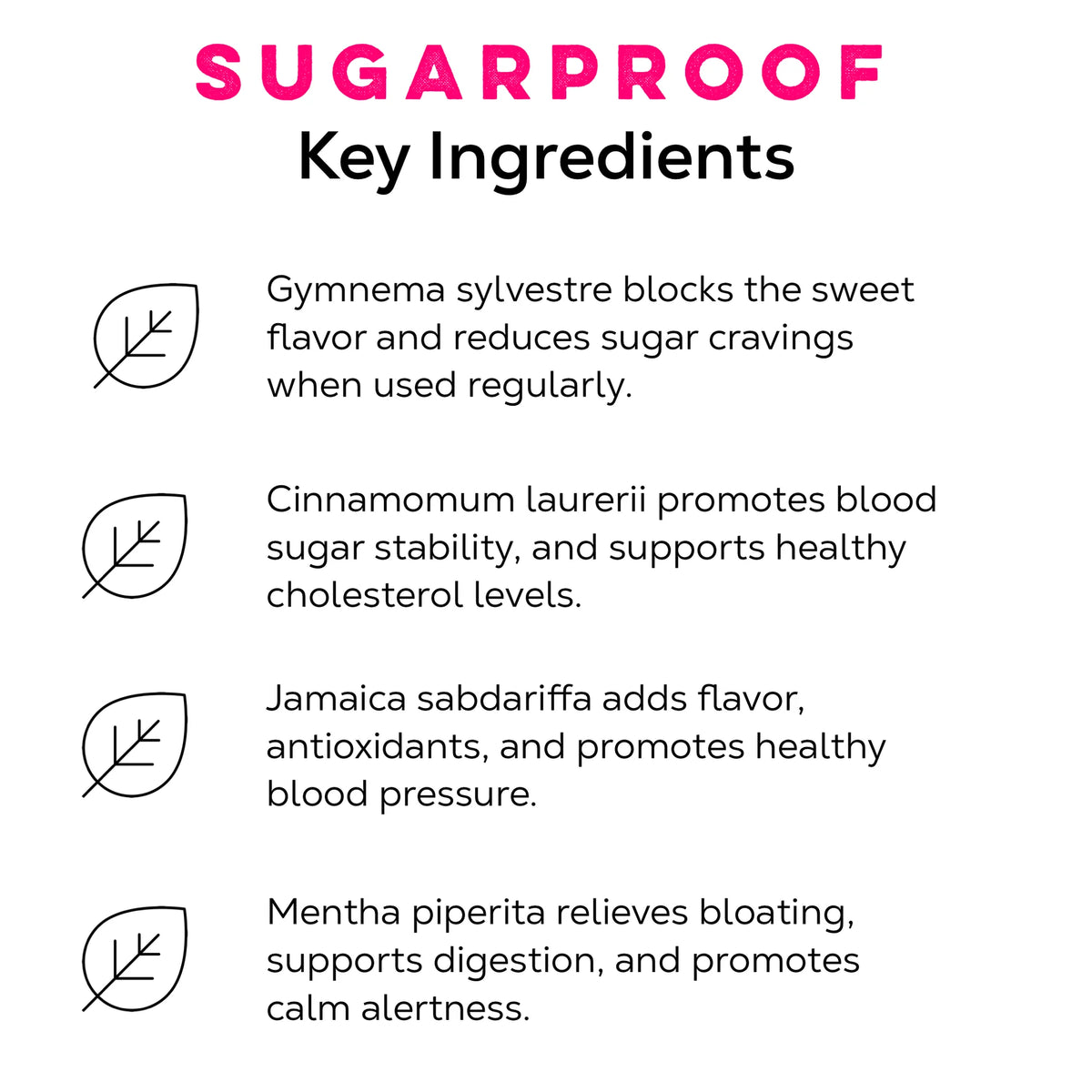 Sugarproof Tea - Caffeine-Free Tea For Sugar Cravings