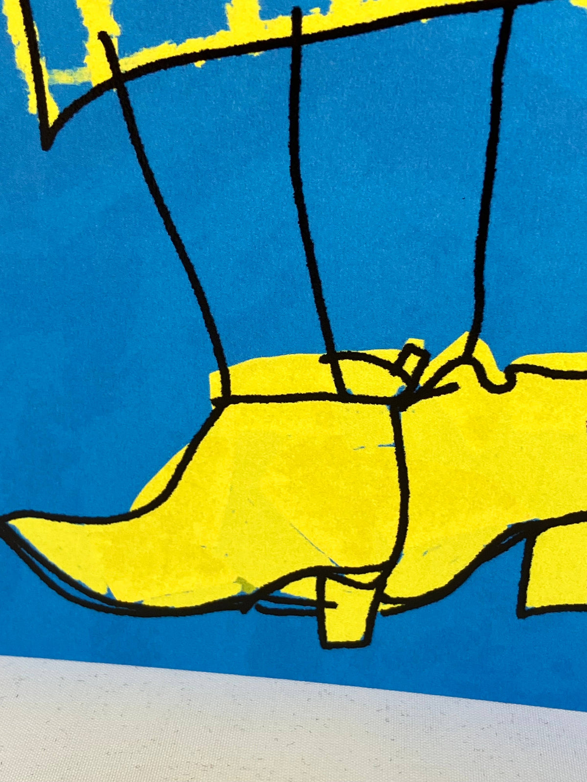 A2 Greeting Card - Blank Yellow Boots