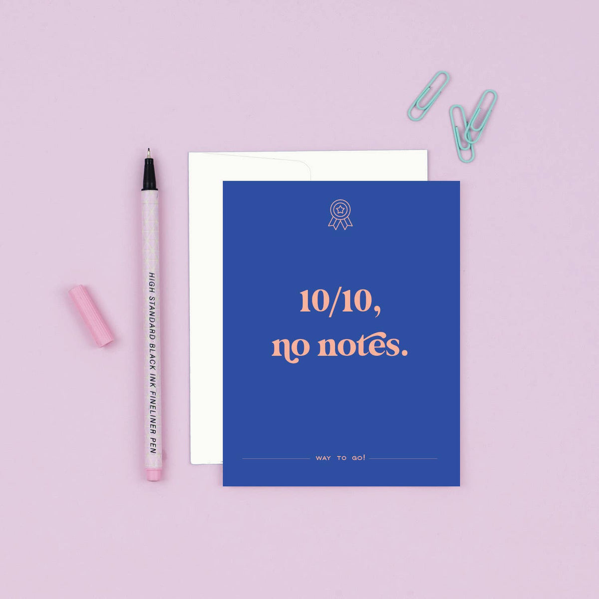 10/10, No Notes | Funny Congratulations Card