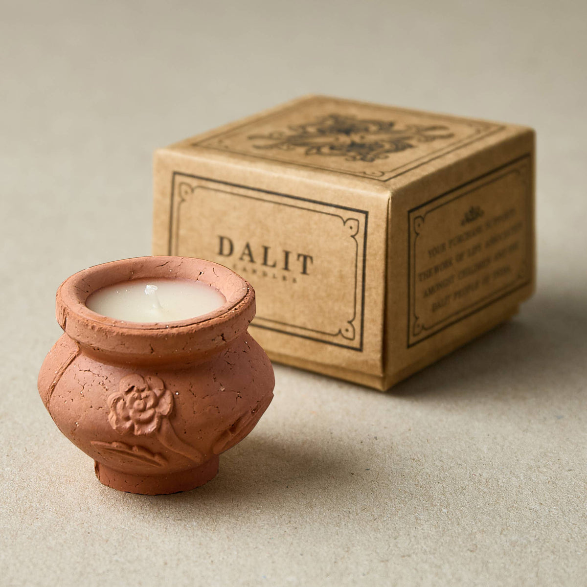Handmade Terracotta Beeswax Candle | Megah Original Scent