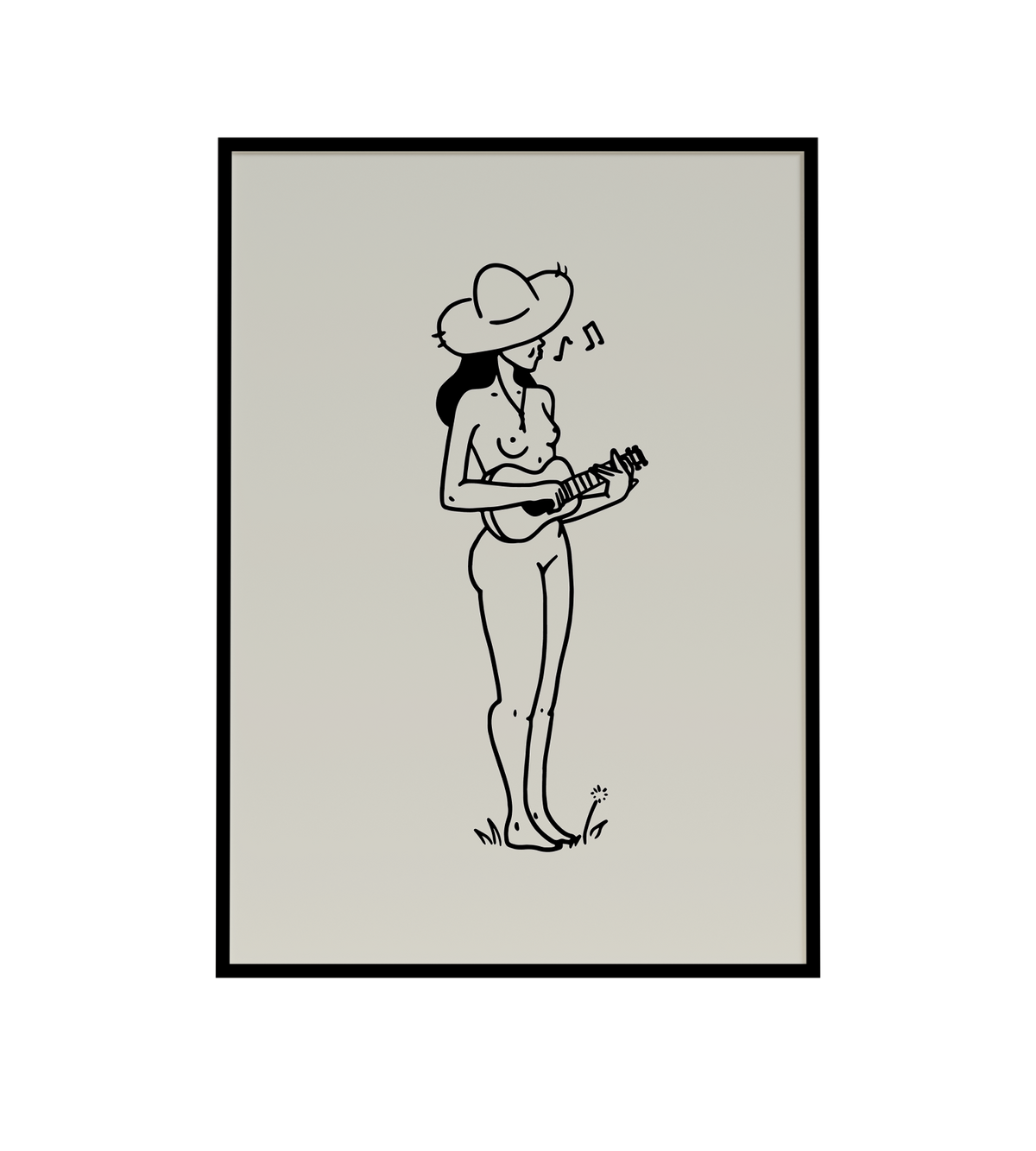 Music Lover Minimal Art Print: Medium